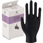 Engangshandske, Essentialz, XL, sort, nitril, pudderfri