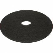 Gulvrondel, 13", &Oslash;330mm, sort, genanvendt PET fiber, til grovere v&aring;dskuring *Denne vare tages ikke retur*