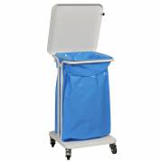 Affaldsstativ, S&Atilde;&brvbar;kko-Boy, 40 l, hvid, med soft close l&Atilde;&yen;g, kildesortering mulig, s&Atilde;&brvbar;kkeholder og til tung affald