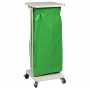 Affaldsstativ, S&Atilde;&brvbar;kko-Boy, 60 l, hvid, med soft close l&Atilde;&yen;g, kildesortering mulig, s&Atilde;&brvbar;kkeholder og til tung affald