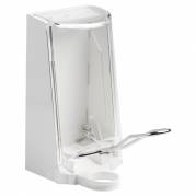 St&Atilde;&yen;ldispenser, Sterisol, 700 ml, st&Atilde;&yen;l, til lukket dispenser med klar kappe, rustfri albuebetjening