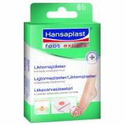 Ligtorneplaster, Hansaplast, 6,8x1,9cm, hvid, med salicylsyre