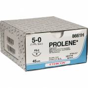 Sutur, Prolene, 45cm, bl&Atilde;&yen;, PP, 3-0, FS-1 n&Atilde;&yen;l, monofil, 8684H *Denne vare tages ikke retur*