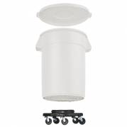 Affaldsspand, Rubbermaid Brute, 76 l, hvid