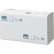 H&Atilde;&yen;ndkl&Atilde;&brvbar;deark, Tork H3 Universal, 1-lags, V-fold, 23x23cm, 11,5 cm, hvid, 100% genbrugspapir