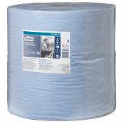V&Atilde;&brvbar;rkstedsrulle, Tork W1, 2-lags, 340m x 36,9cm, &Atilde;&tilde;37,5cm, bl&Atilde;&yen;, 100% nyfiber