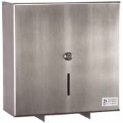 Dispenser, neutral, Midi, 13x32,2x32,2cm, &Atilde;&tilde;29cm, gr&Atilde;&yen;, rustfrit st&Atilde;&yen;l, til midi jumboruller *Denne vare tages ikke retur*