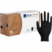 Unders&oslash;gelseshandske, ABENA Classic Protect, XL, sort, nitril, pudderfri