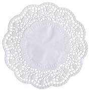 Kagepapir, &Atilde;&tilde;17cm, 40 g/m2, hvid, papir, udhugget, rund