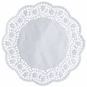 Kagepapir, &Atilde;&tilde;20cm, 40 g/m2, hvid, papir, udhugget, rund