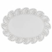 Kagepapir, 28x36cm, 40 g/m2, hvid, papir, udhugget, oval