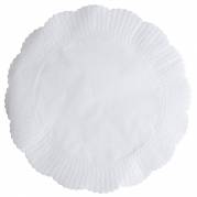Fadpapir, &Atilde;&tilde;30cm, 40 g/m2, hvid, papir, pr&Atilde;&brvbar;get, rund