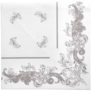 Middagsserviet, Charlotte, 1/4 fold, 48x48cm, flerfarvet, airlaid