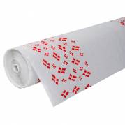 Rulledug, 5000x120cm, hvid, genbrugspapir, med flagmotiv