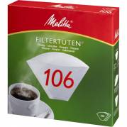 Kaffefilter, Melitta, filterpapir, 106, bleget