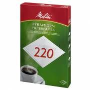 Pyramidefilter, Melitta, filterpapir, 220, bleget