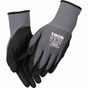 Fingerdyppet nitrilhandske, THOR Flex, 11, sort, polyester/nitril, lycra overh&Atilde;&yen;nd