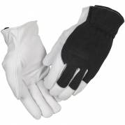 Gedeskindshandske, THOR Driver, 10, hvid, gedeskind/spandex
