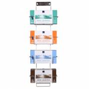 Handskestativ, ABENA Flexi rack, s&Atilde;&cedil;lv, rustfrit st&Atilde;&yen;l, til 4 &Atilde;&brvbar;sker