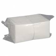 Papirvaskeklud, ABENA, 1-lags, 20x20cm, hvid, engangs