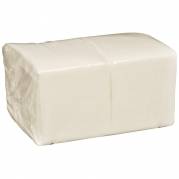 Papirvaskeklud, ABENA, 1-lags, Z-fold, 30x20cm, hvid, engangs