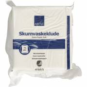 Skumvaskeklud, ABENA, 19x19cm, extra super soft, engangs