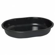 Bakke, 23,8x17,6x4cm, 1000 ml, sort, CPET, 1-rums, 1000 ml, menuserie, hovedret *Denne vare tages ikke retur*