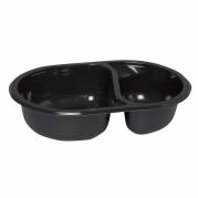 Bakke, 17,6x11,6x4cm, sort, CPET, 2-rums, menuserie, biret *Denne vare tages ikke retur*
