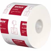 Toiletpapir, Katrin Classic, 2-lags, 100m x 10cm, &Atilde;&tilde;13,7cm, hvid, 100% genbrugspapir
