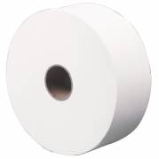 Jumborulle, ABENA Care-Ness Excellent, 2-lags, Midi, 380m x 9cm, &Oslash;26cm, hvid, nyfiber
