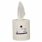 Håndklæderulle, ABENA Care-Ness Excellent, 1-lags, Midi, 320m x 20cm, Ø18,5cm, hvid, 100% nyfiber, uden hylse