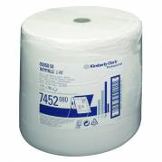 Industriaft&Atilde;&cedil;rring, Kimberly-Clark Wypall L40, 1-lags, 259m x 31,5cm, &Atilde;&tilde;40cm, hvid, nonwoven