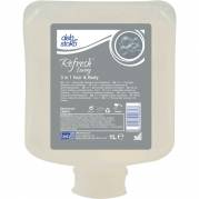 H&Atilde;&yen;r og bodyshampoo, SC Johnson Refresh Luxury, 1000 ml, uden farve, med parfume