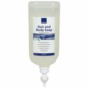 H&Atilde;&yen;r og bodyshampoo, ABENA, 1000 ml, uden farve og parfume