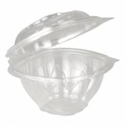 Salatsk&Atilde;&yen;l, &Atilde;&tilde;14,4cm, 350 ml, klar, RPET, med h&Atilde;&brvbar;ngslet l&Atilde;&yen;g