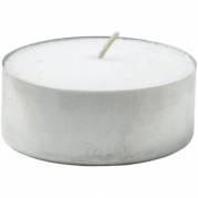 Fyrfadslys, Duni, &Atilde;&tilde;3,9cm, hvid, 6 timer, paraffin *Denne vare tages ikke retur*