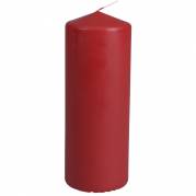 Bloklys, 18cm, &Oslash;7cm, r&oslash;d, 80 timer, paraffin