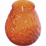Lysbowle, Bolsius, 10,5cm, &Atilde;&tilde;9,5cm, orange, 70 timer, paraffin/glas, i glasbowle
