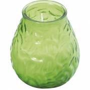 Lysbowle, Bolsius, 10,5cm, &Atilde;&tilde;9,5cm, limegr&Atilde;&cedil;n, 70 timer, paraffin/glas, i glasbowle