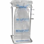 Affaldsstativ, 100cm, &Atilde;&tilde;50cm, 240 l, st&Atilde;&yen;l, galvaniseret st&Atilde;&yen;l