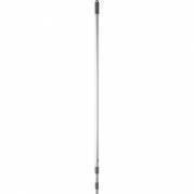 Teleskopskaft med klik, Vikan, gr&Atilde;&yen;, PE/PVC, 149-400 cm