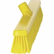 Fejekost, Vikan, gul, PP/polyester/rustfrit st&Atilde;&yen;l, 61 cm, bl&Atilde;&cedil;de/stive b&Atilde;&cedil;rsteh&Atilde;&yen;r *Denne vare tages ikke retur*