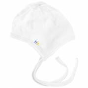 Babykyse, JOHA, 37, hvid, bomuld, med bindeb&aring;nd, enkeltlags