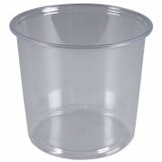 Plastbæger, ABENA Cater-Line, TowerPac, 10,7cm, Ø12cm, 750 ml, klar, RPET, med skruebund