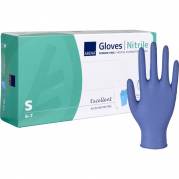 Unders&oslash;gelseshandske, ABENA Excellent, S, m&oslash;rkebl&aring;, nitril, pudderfri, acceleratorfri