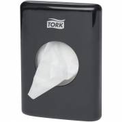 Hygiejnedispenser, Tork, 36x100x140mm, sort, plast