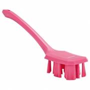 H&aring;ndb&oslash;rste, Vikan, 39,5x7x14cm, pink, glas/polyester/PP, stiv, UST