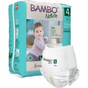 Børneble, bukseble, miljømærket, Bambo Nature Pants, 4, 7-12 kg