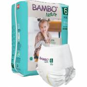 Børneble, bukseble, miljømærket, Bambo Nature Pants, 6, 15+ kg