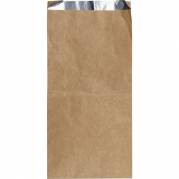 Grillpose, 29x16x5,5cm, brun, aluminium/papir/PE, med sidefals, lille